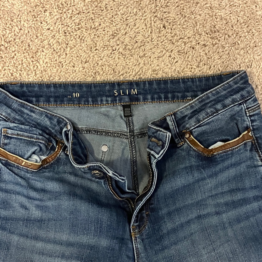 White House black market Slim Fit Blue Women’s Jeans - Size 10